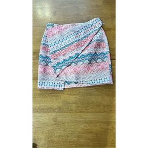 ZARA SKIRT AZTEC ASYMMETRICAL SKIRT WOMENS SIZE S